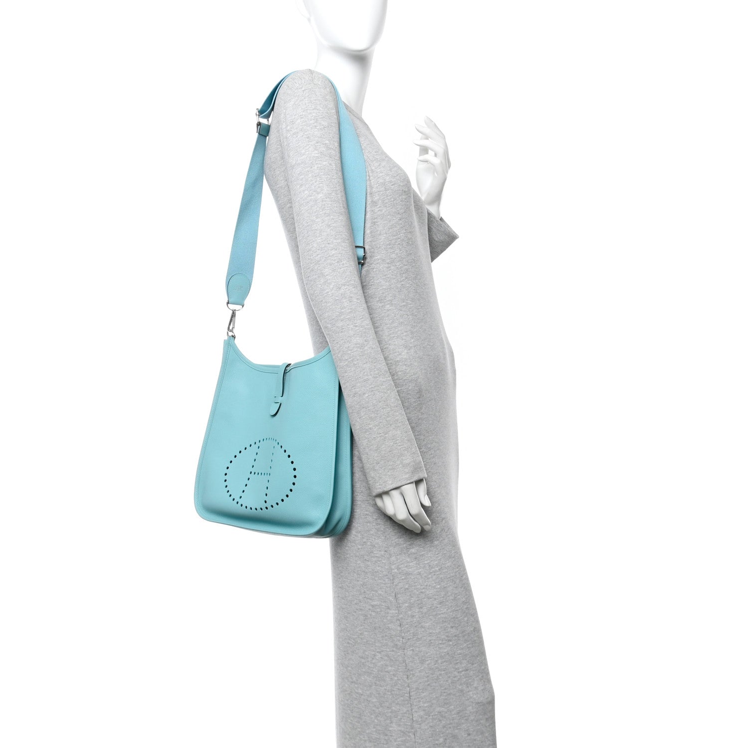Hermes Epsom Evelyne III PM Bleu Atoll 2 of 12