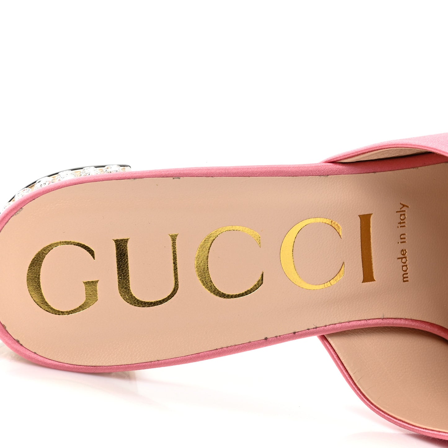 Silk Satin Crystal Embellished Bow Mules 40 Peonia