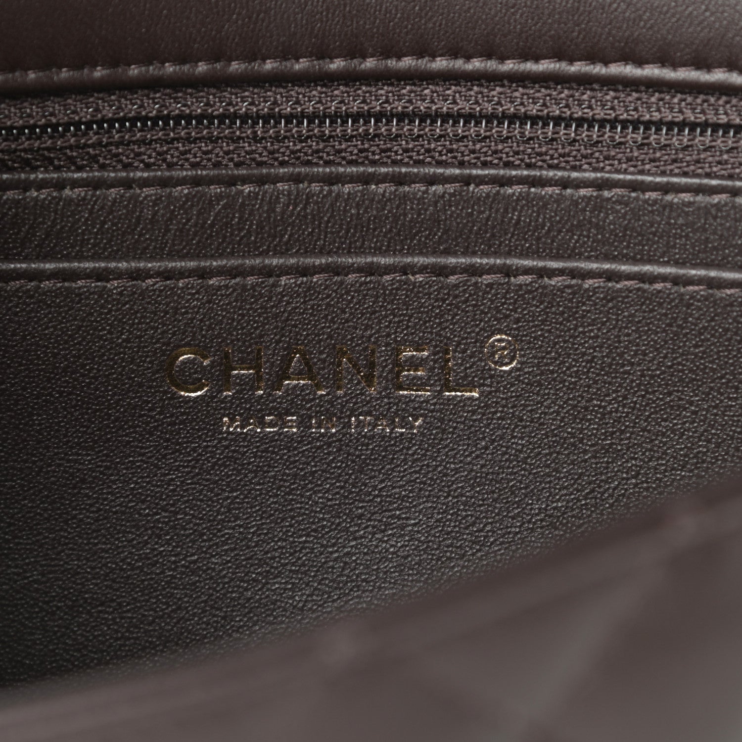 Chanel Lambskin Quilted Mini Rectangular Flap Dark Brown 6 of 12