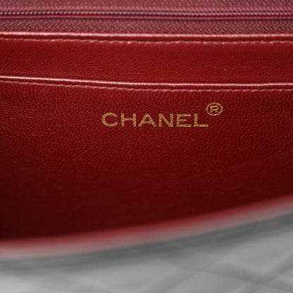 Chanel Lambskin Quilted Briefcase Satchel Black 6 of 10