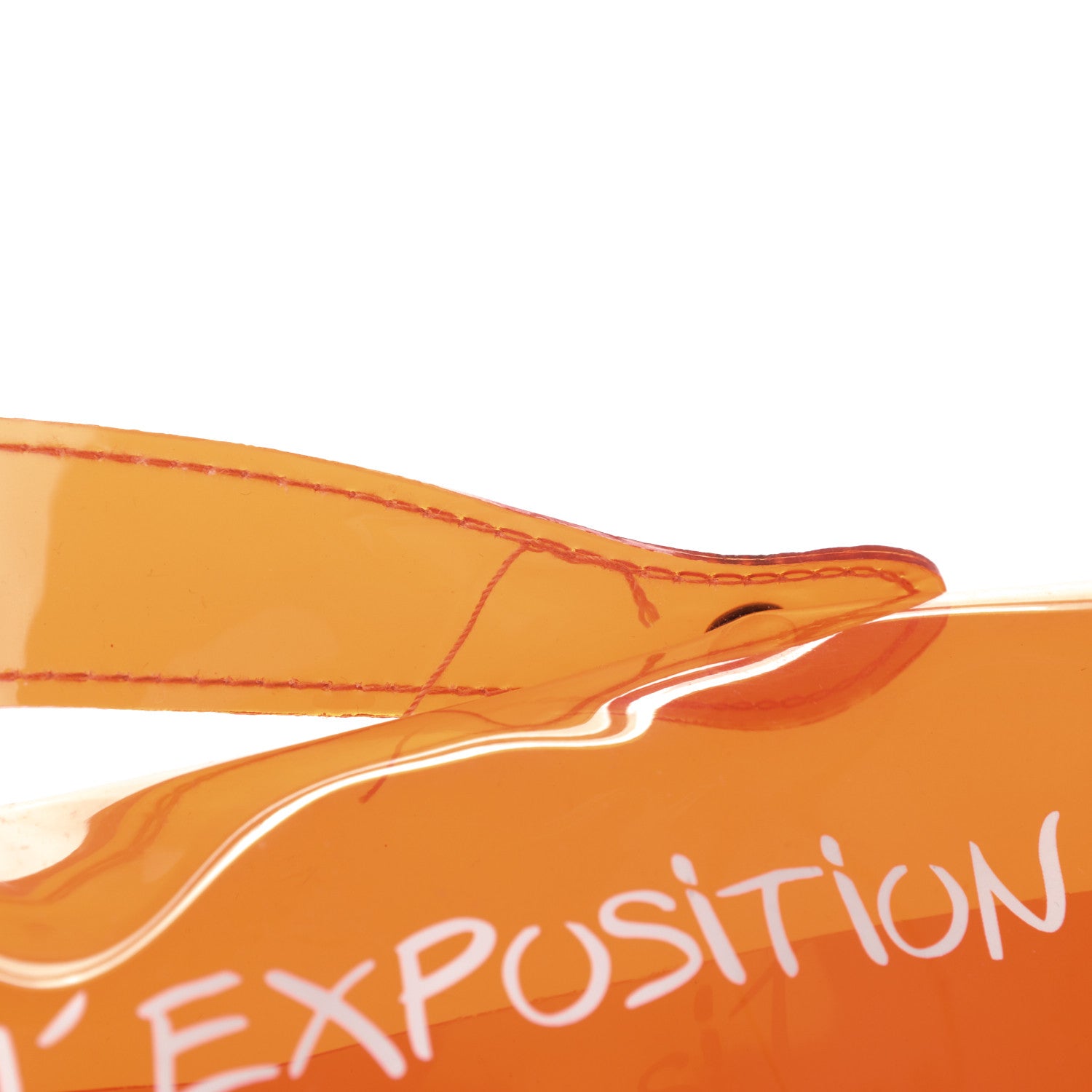 Hermes Vinyl Souvenir De L'Exposition Kelly Orange 10 of 11