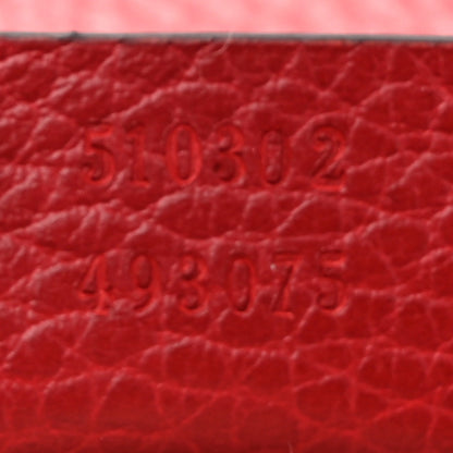Gucci Dollar Calfskin Interlocking G Top Handle Shoulder Bag Red 8 of 18