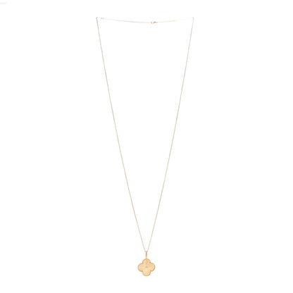 Van Cleef & Arpels 18K Yellow Gold Guilloche Magic Alhambra Long Necklace 2 of 4
