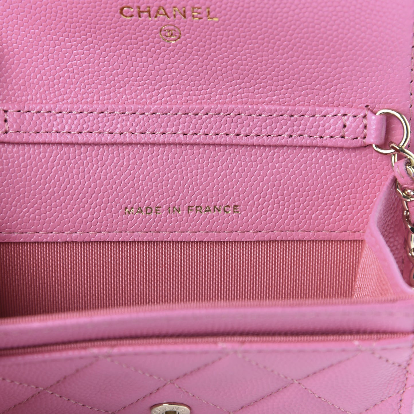 Caviar Quilted Belt Bag Pink