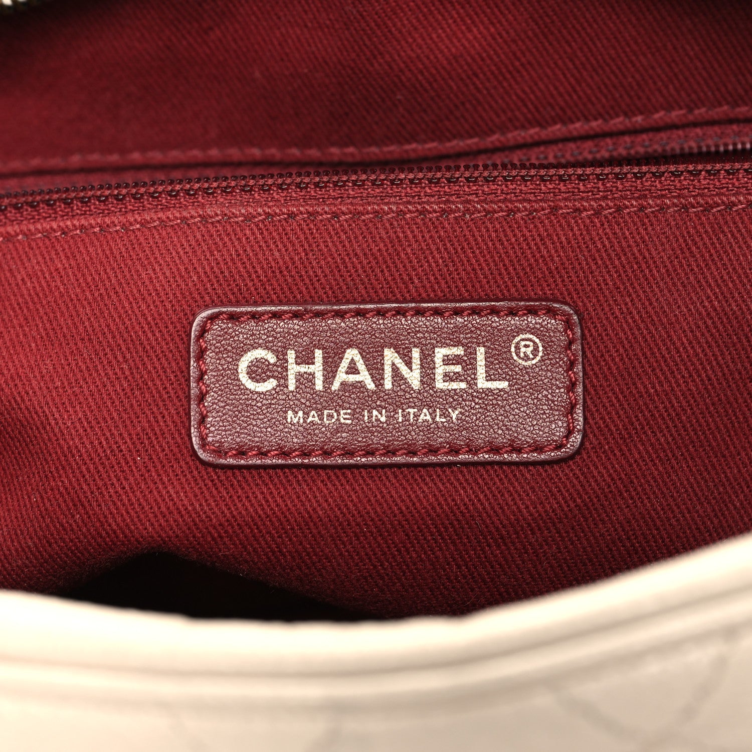 Chanel Crumpled Grained Calfskin Quilted Large Shiva Flap Dark White 7 of 19