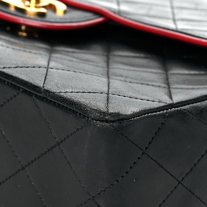 Chanel Lambskin Quilted Bi-Color Small Single Flap Black 9 of 13