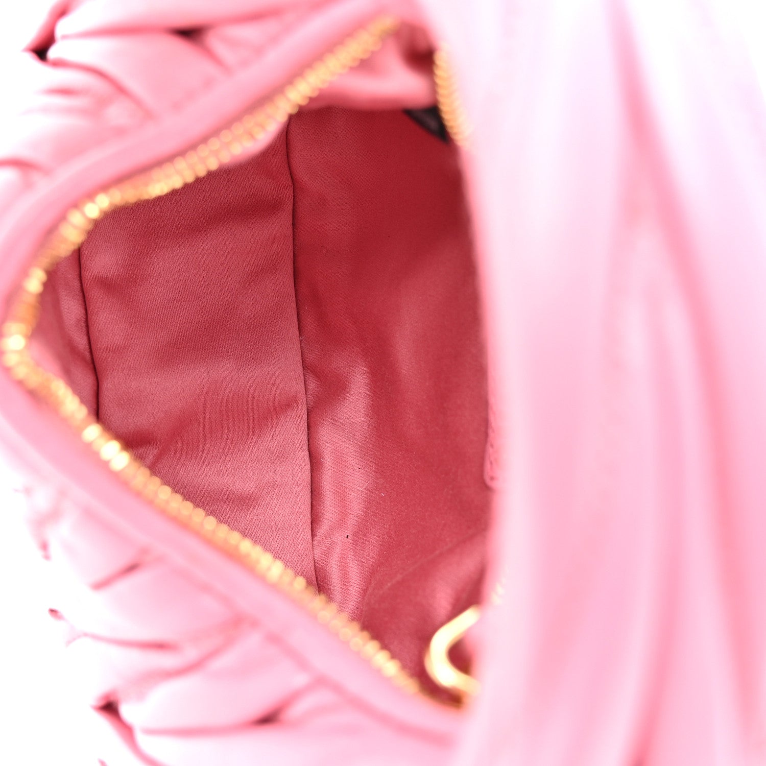 Miu Miu Nappa Matelasse Mini Wander Hobo Pink 5 of 9