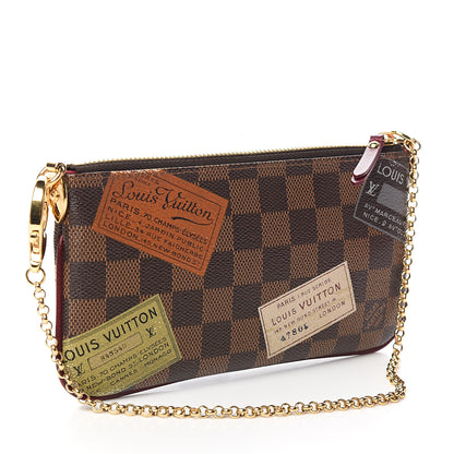 Louis Vuitton Damier Ebene Trunks Labels Pochette Milla MM 2 of 10