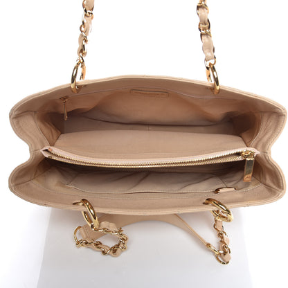 Chanel Caviar Quilted Grand Shopping Tote GST Beige Clair 7 of 20