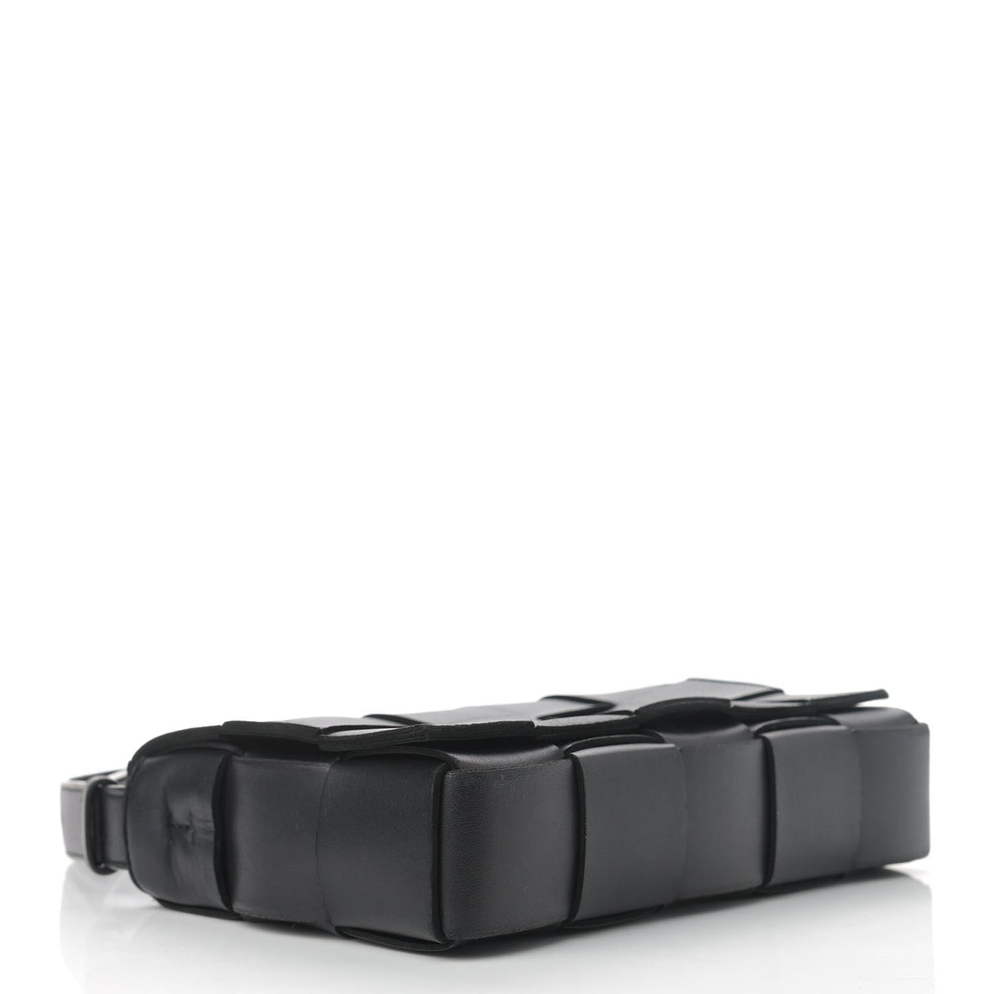 Nappa Maxi Intreccio Cassette Bag Black