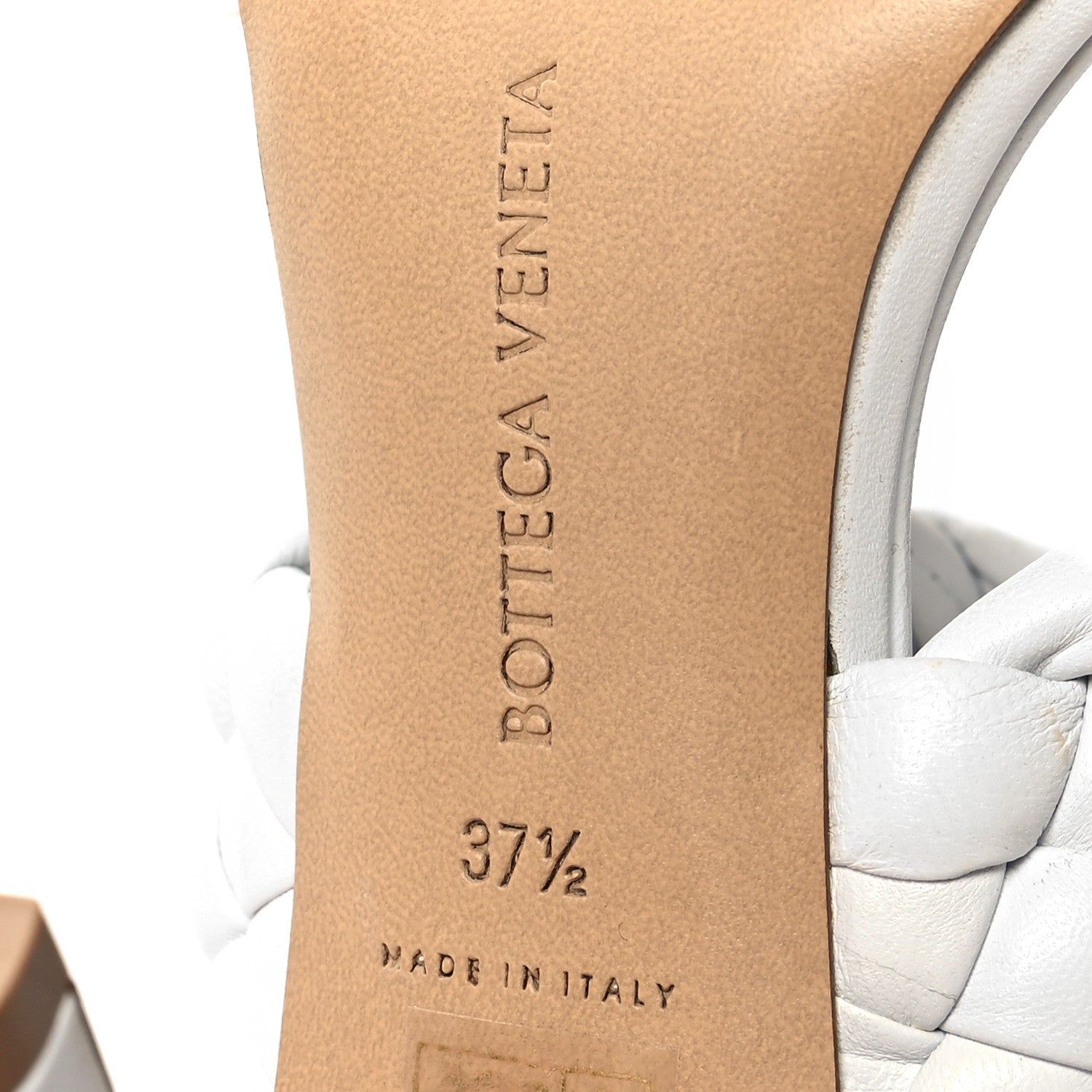 Bottega Veneta Nappa Twisted Padded Intrecciato Curve Slide Sandals 37.5 Optic White 6 of 10