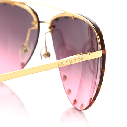 Louis Vuitton Metal The Party Aviator Sunglasses Z0924U Pink 5 of 9