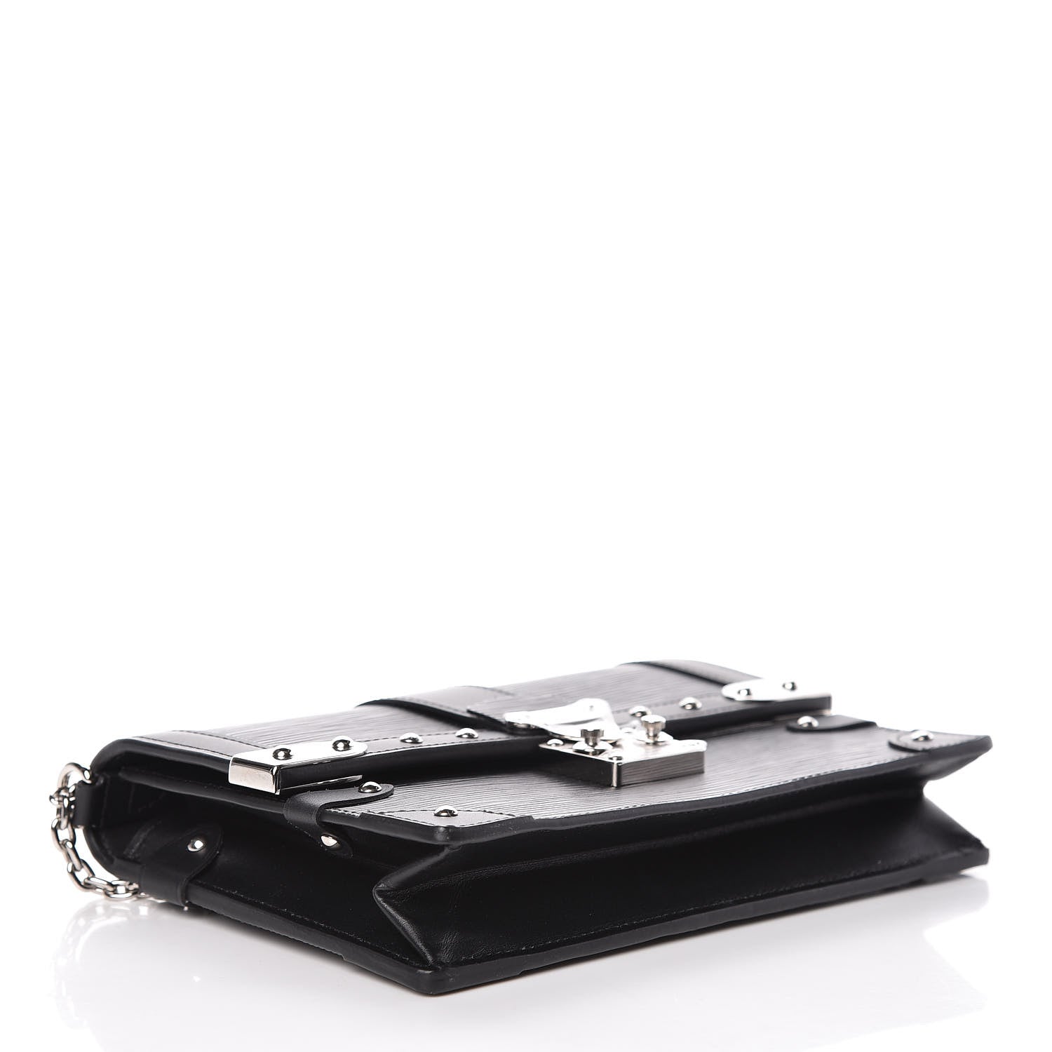 Louis Vuitton Epi Trunk Chain Wallet Black 4 of 8