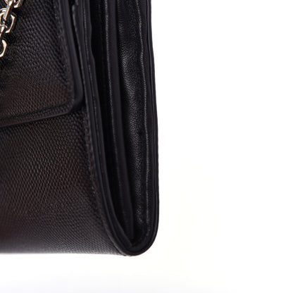 Christian Dior Grained Calfskin Mania Rendez-Vous Chain Wallet Black 9 of 9