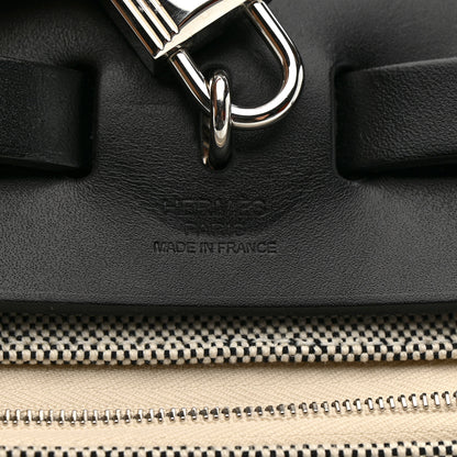 Hermes Vache Hunter Criss Viking Herbag Zip Retourne 31 PM Ecru Black 7 of 12