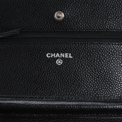 Chanel Caviar Wallet on Chain WOC Black 5 of 8