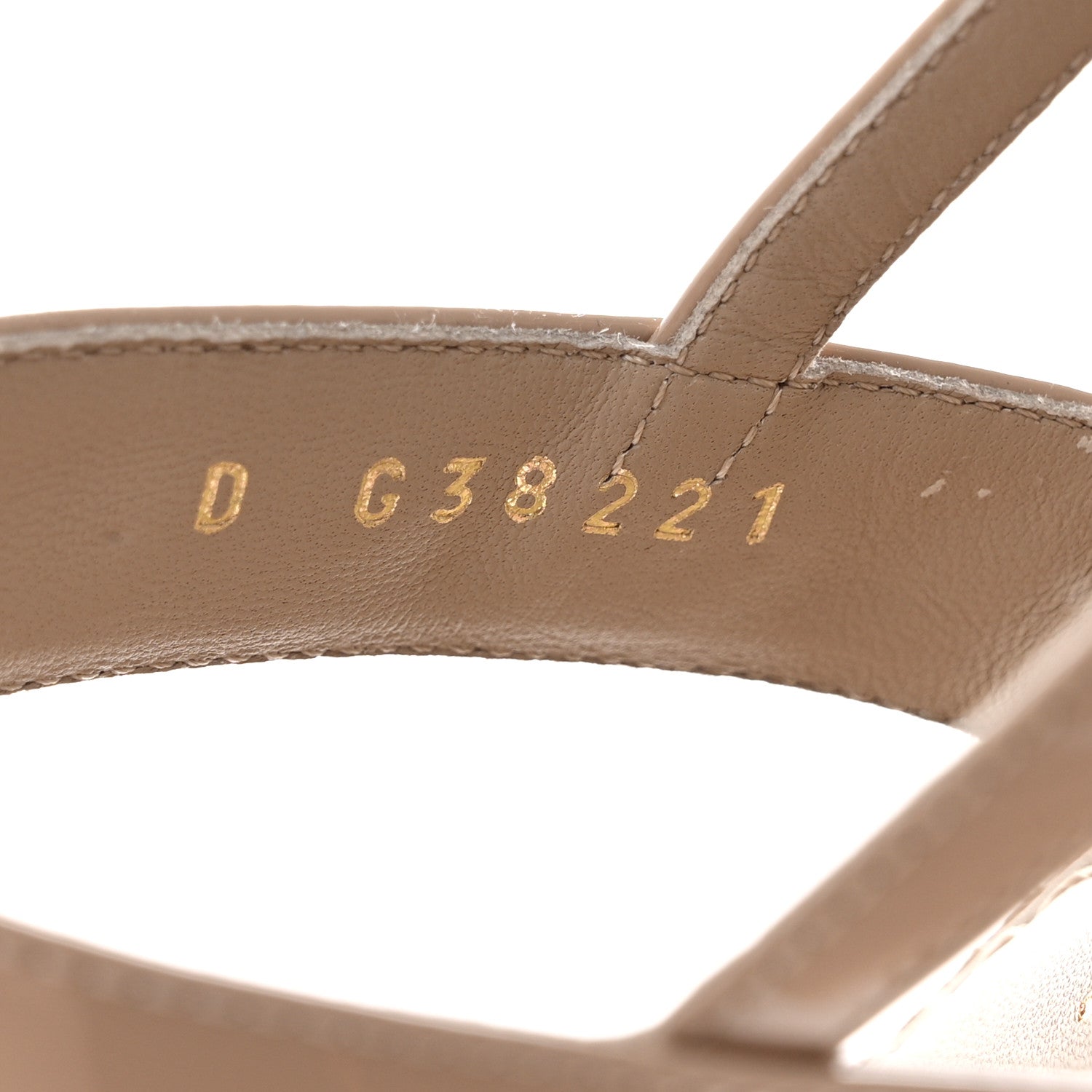 Chanel Lambskin Patent Chain CC Logo Thong Sandals 39 Beige 8 of 9