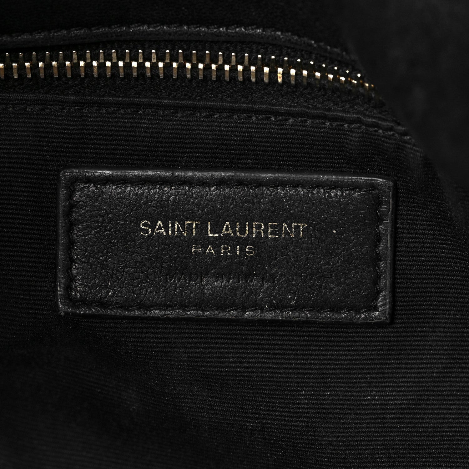 Saint Laurent Lambskin Quilted Medium Loulou Puffer Monogram Chain Satchel Black 6 of 9