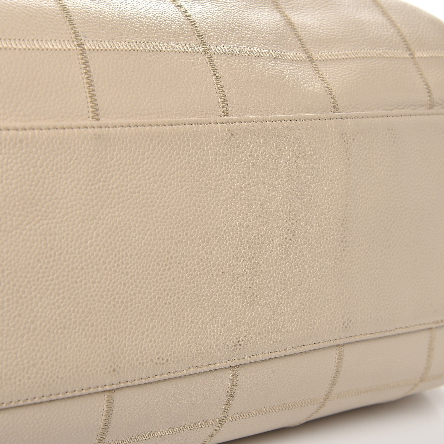 Chanel Caviar Square Stitched Large Tote Beige 26 of 26