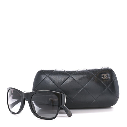 Chanel Acetate Denim CC Sunglasses Black Blue 8 of 8