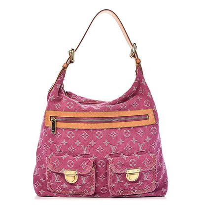 Louis Vuitton Denim Baggy GM Fuchsia 1 of 9