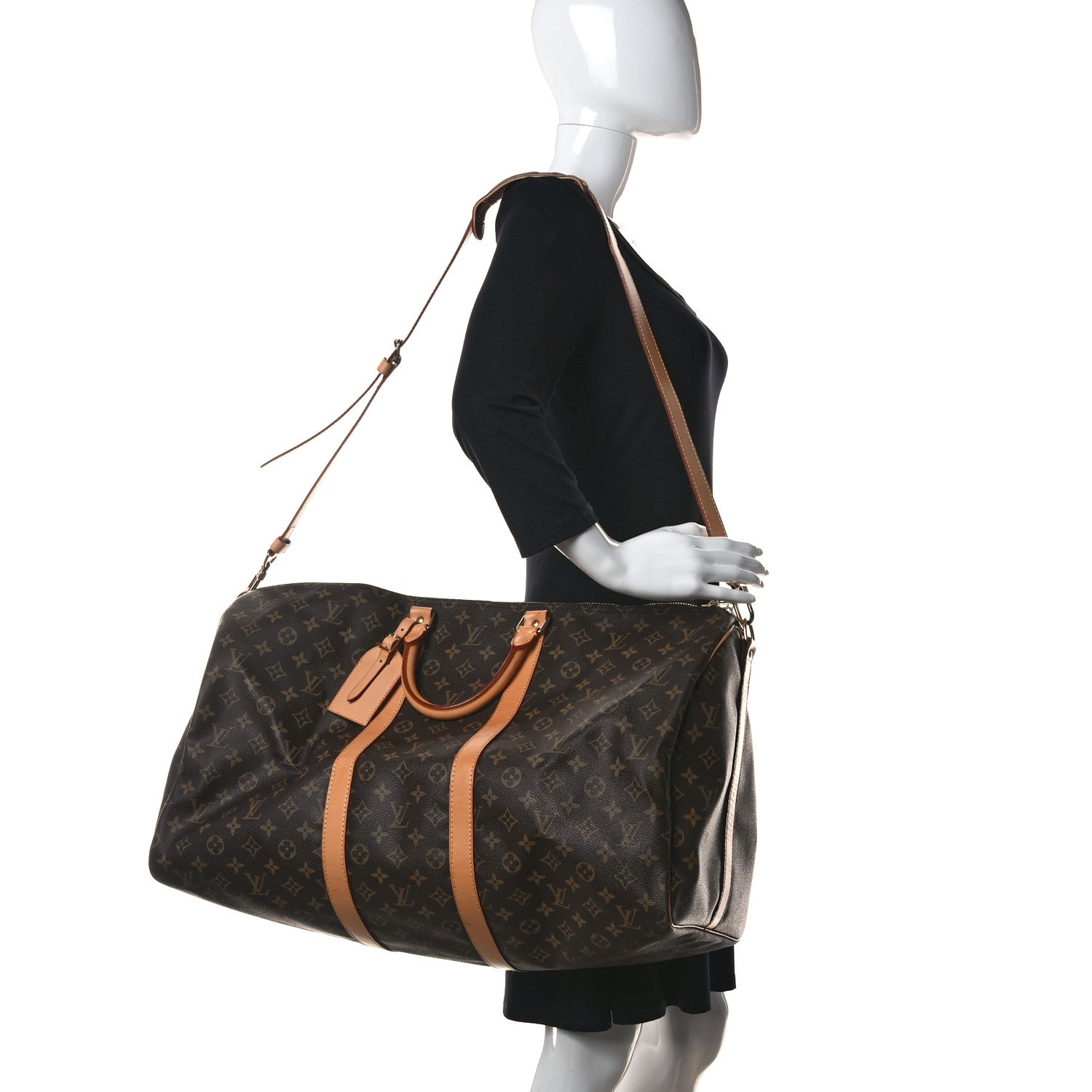 Louis Vuitton Monogram Keepall Bandouliere 55 2 of 14