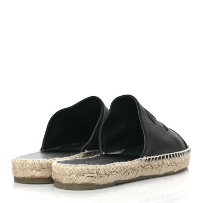 Chanel Calfskin CC Espadrille Mules 40 Black 4 of 10