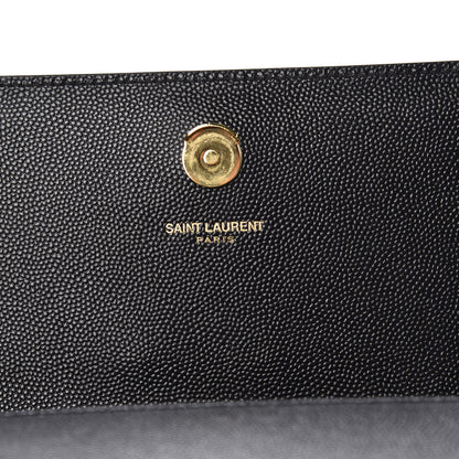 Saint Laurent Grain De Poudre Small Monogram Kate Satchel Black 7 of 9