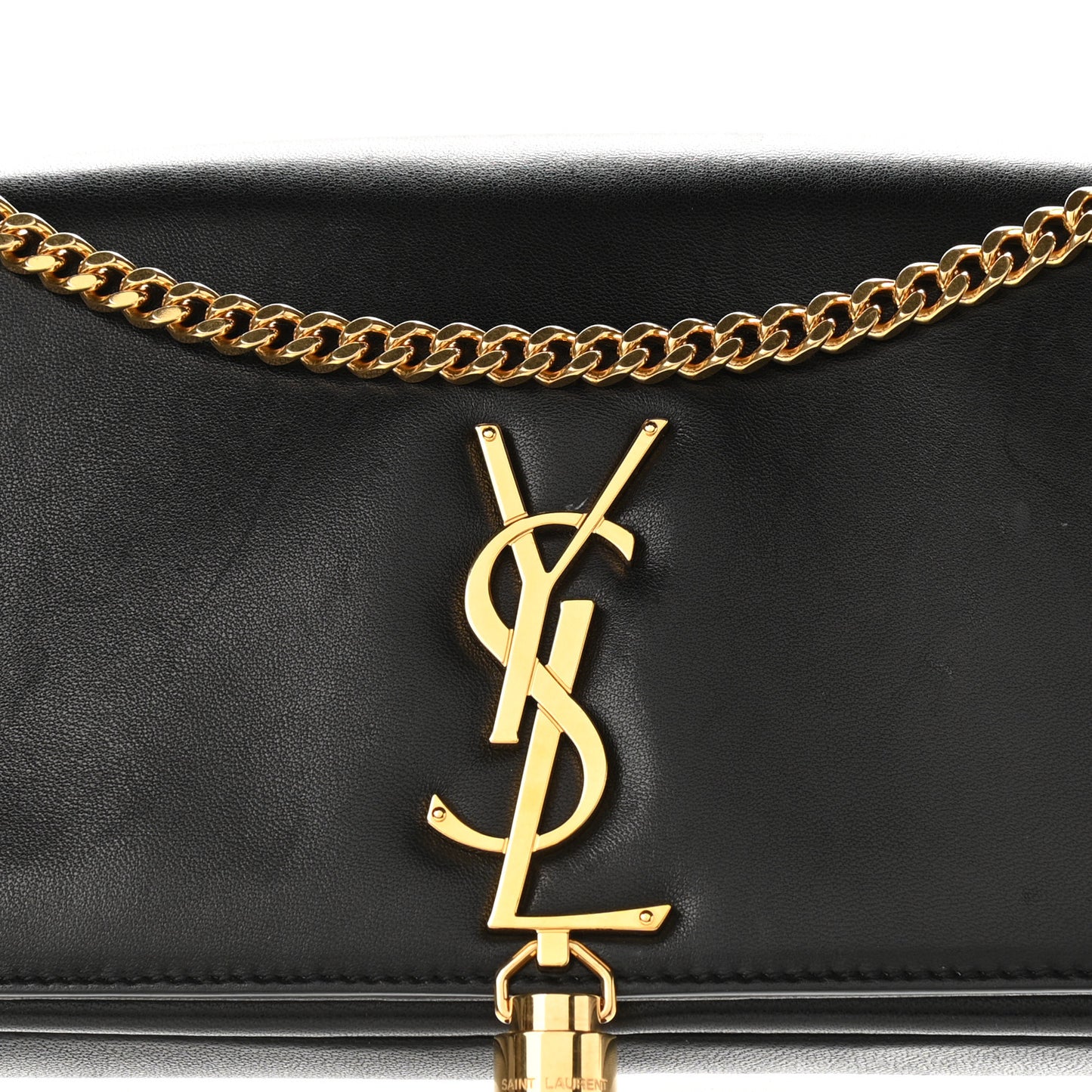 Lambskin Monogram Tassel Kate 99 Black