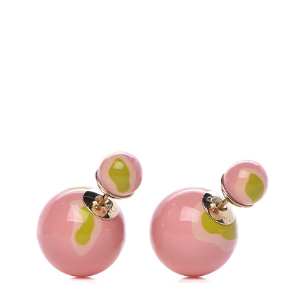 Christian Dior Printed Mise En Dior Tribal Earrings Pink 1 of 4