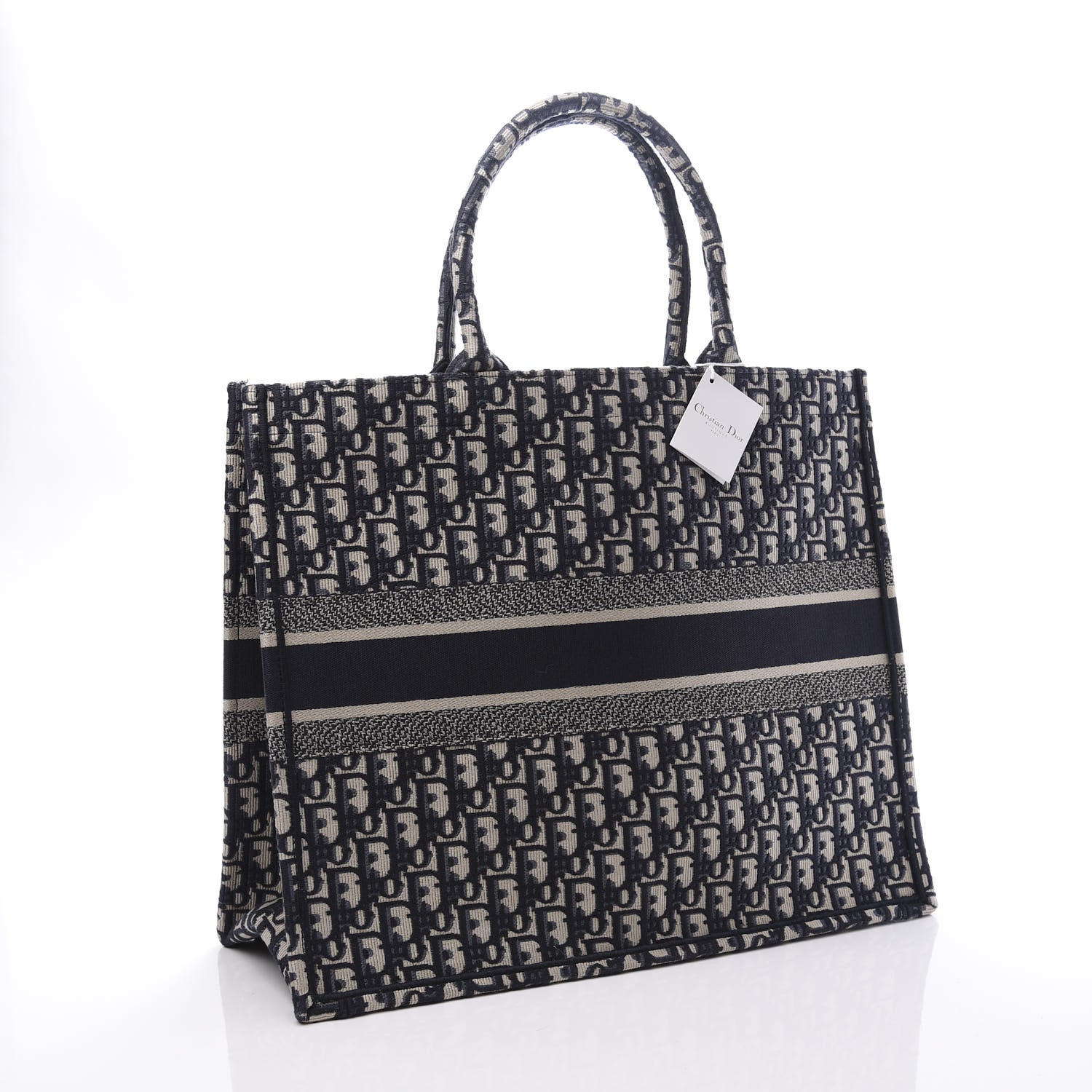 Christian Dior Oblique Book Tote Blue Multicolor 2 of 11