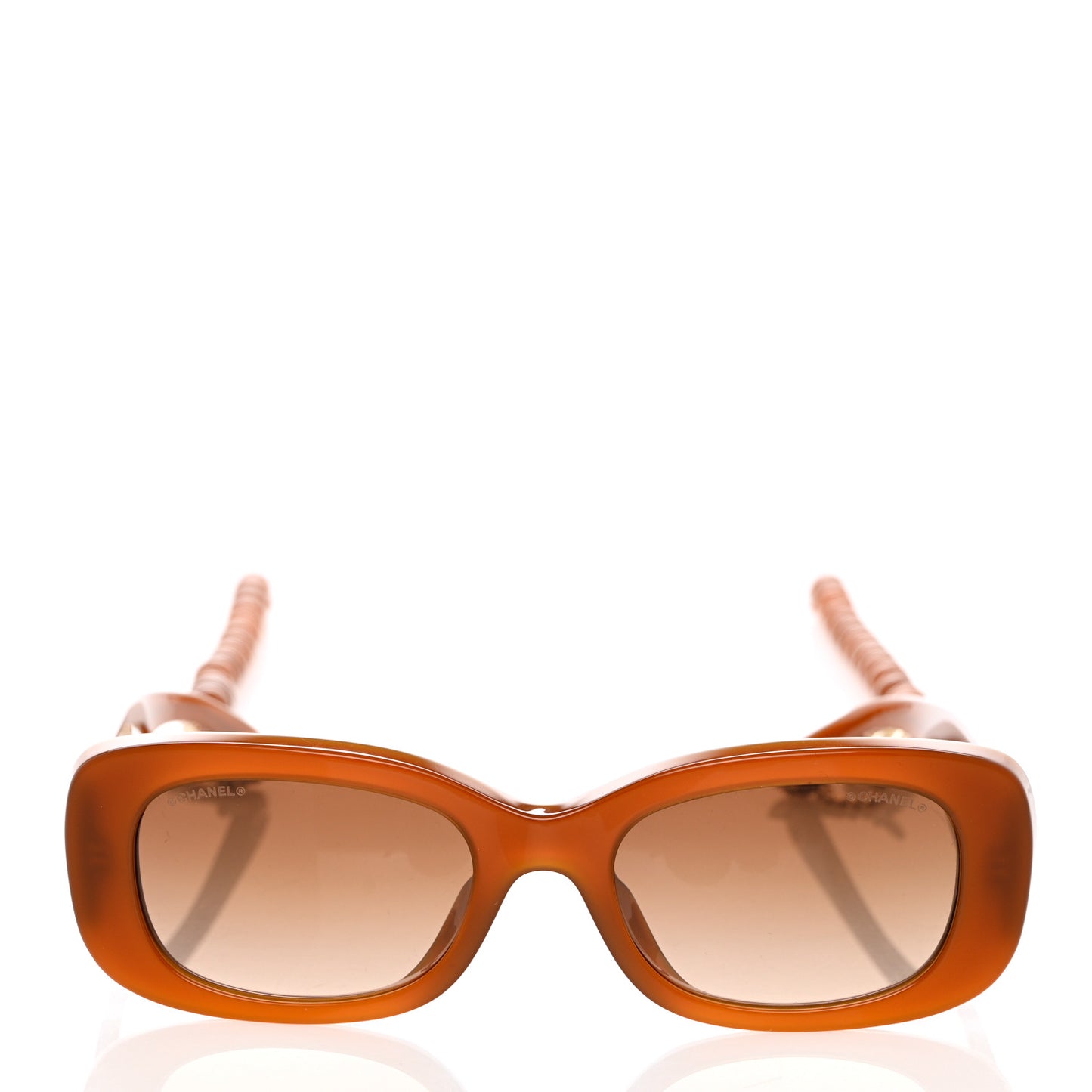 Acetate Rectangle Sunglasses 5488 Brown