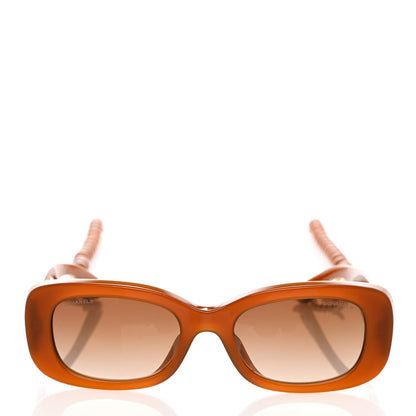 Chanel Acetate Rectangle Sunglasses 5488 Brown 3 of 10