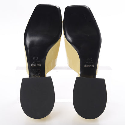 Gucci Patent Lexi Horsebit Mid-Heel Slide Sandals 37.5 Burro 5 of 10