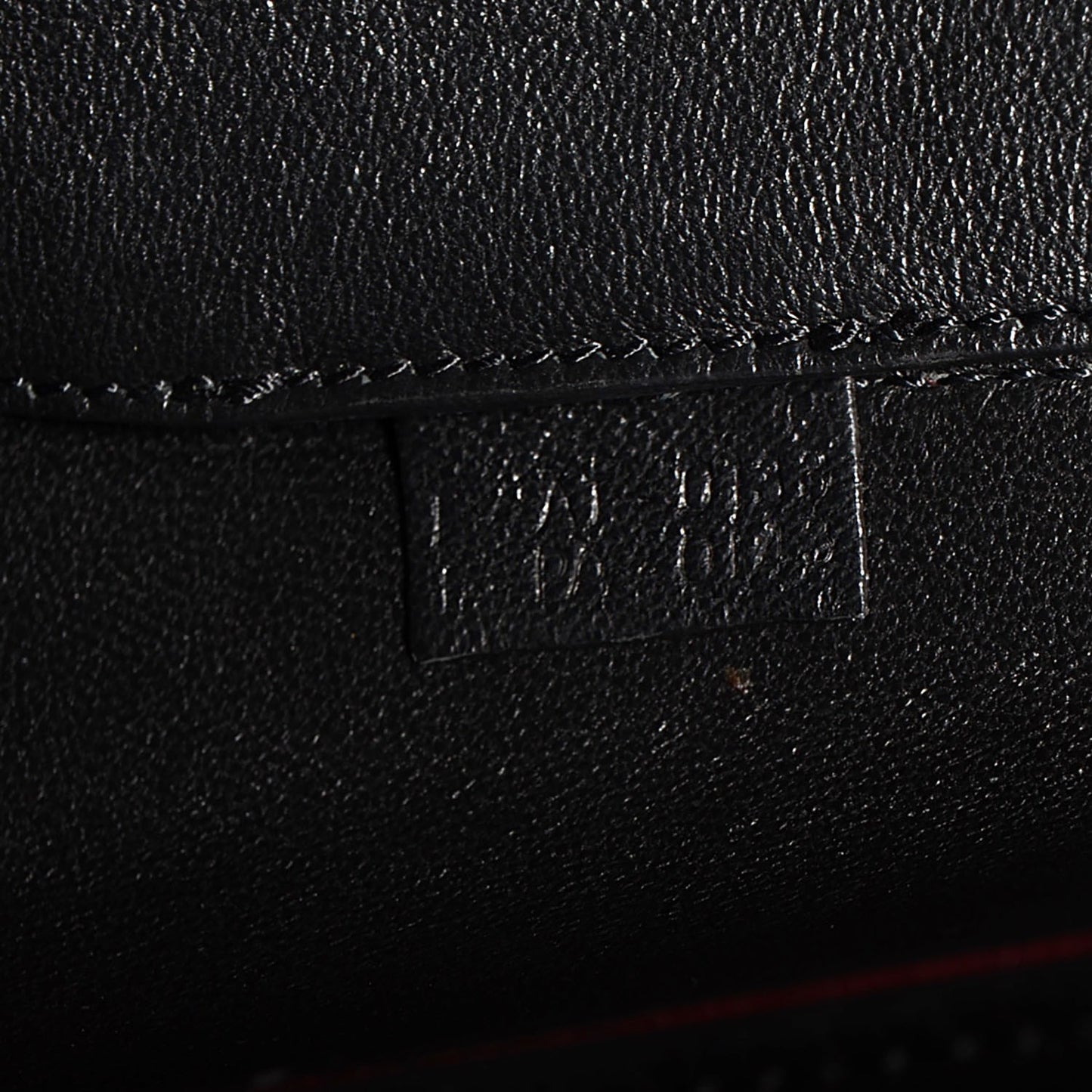 Grained Calfskin Medium Edge Shoulder Bag Burgundy