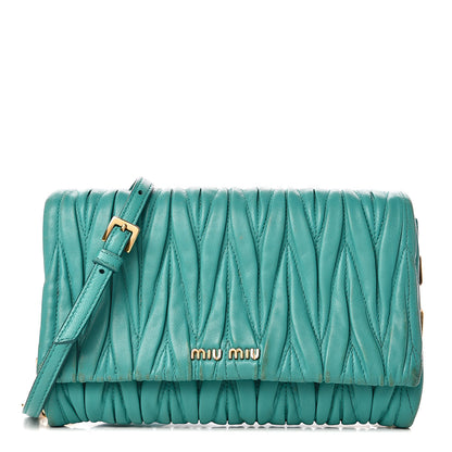 Miu Miu Nappa Matelasse Crossbody Giada 1 of 13