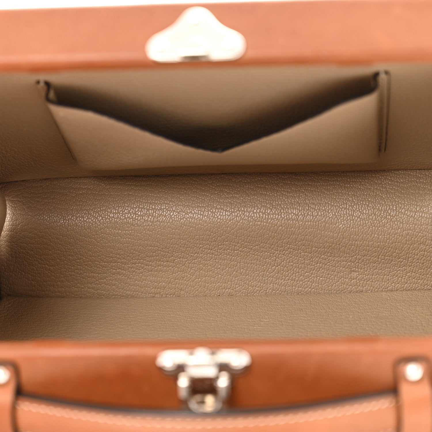 Moynat Barenia Little Suitcase Tan 5 of 11