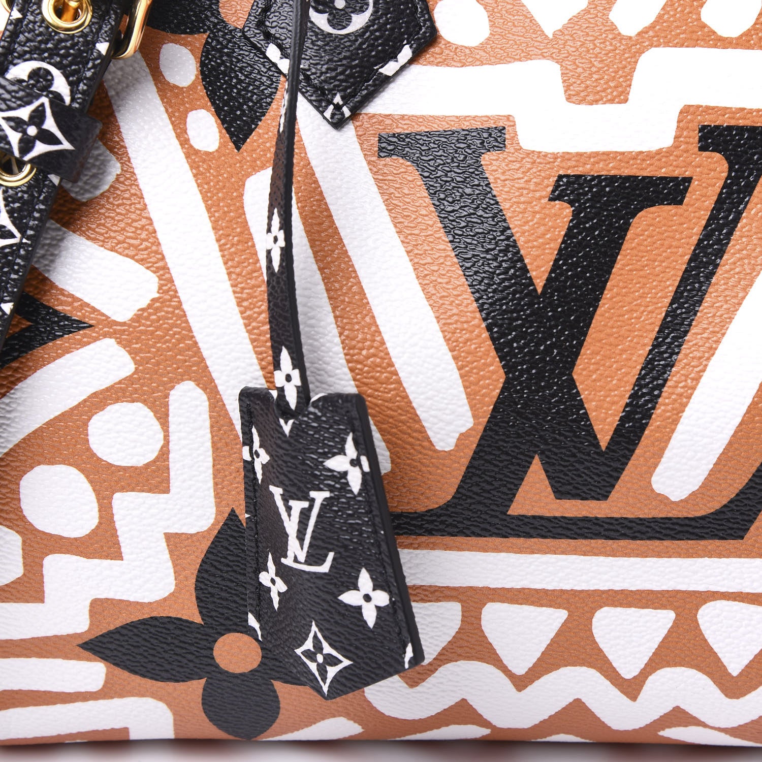Louis Vuitton Monogram Giant Crafty Speedy Bandouliere 25 Creme Caramel 10 of 10