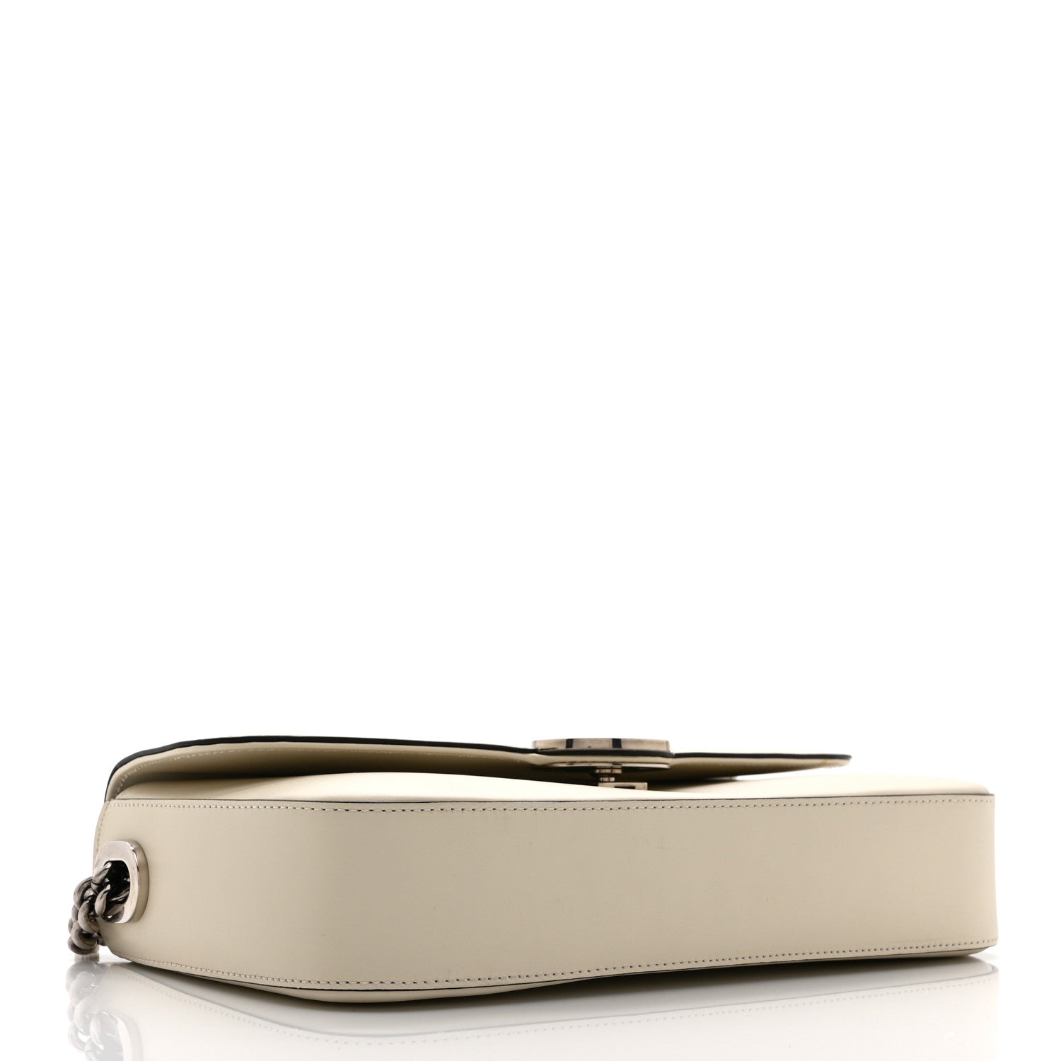 Gucci Senna Calfskin Petite GG Top Handle Shoulder Bag Mystic White 4 of 11