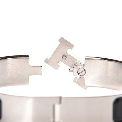 Hermes Enamel Narrow Clic Clac H Bracelet PM Black 5 of 6