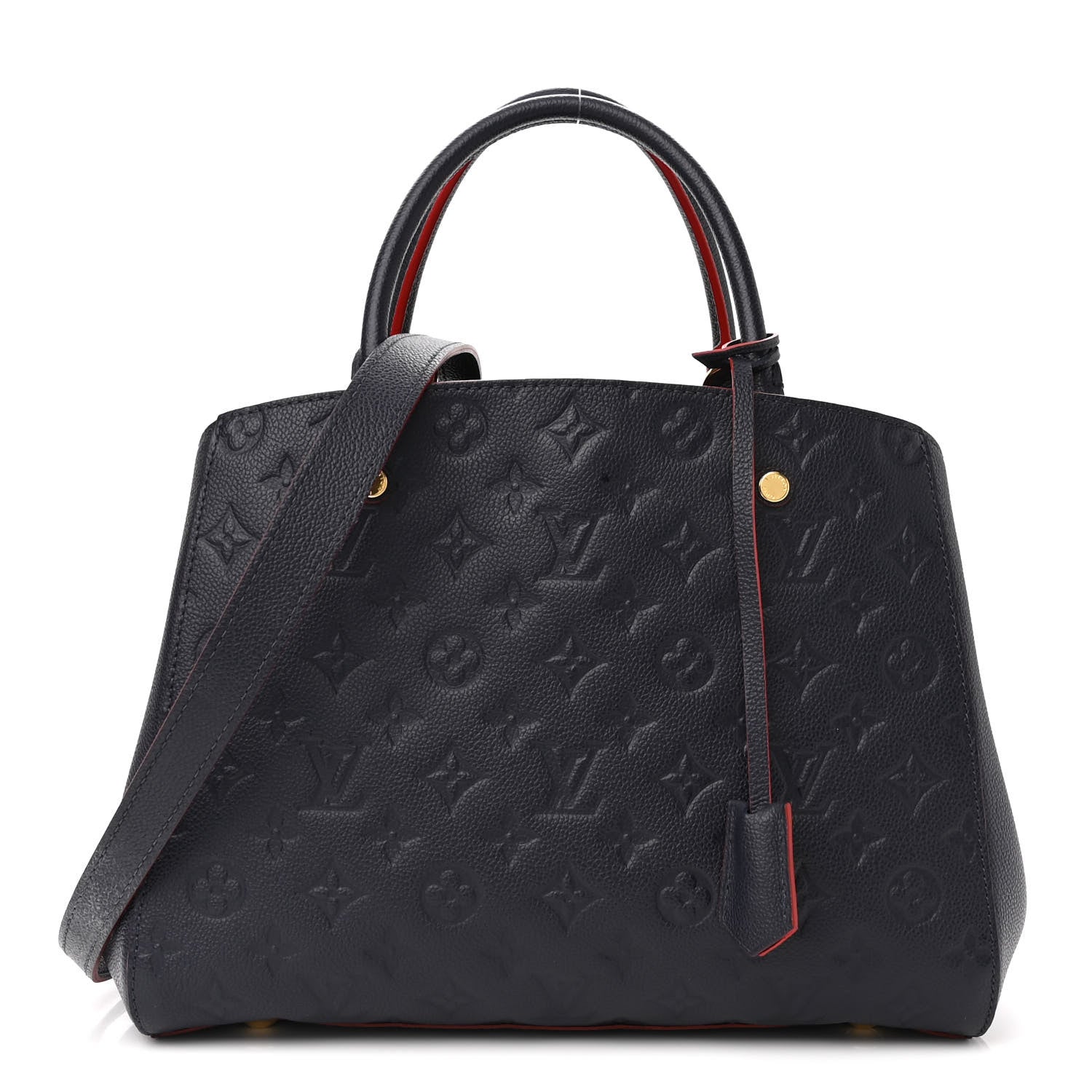 Louis Vuitton Empreinte Montaigne MM Marine Rouge 2 of 9