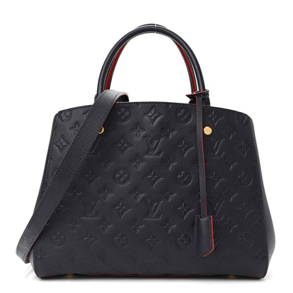 Louis Vuitton Empreinte Montaigne MM Marine Rouge 2 of 9