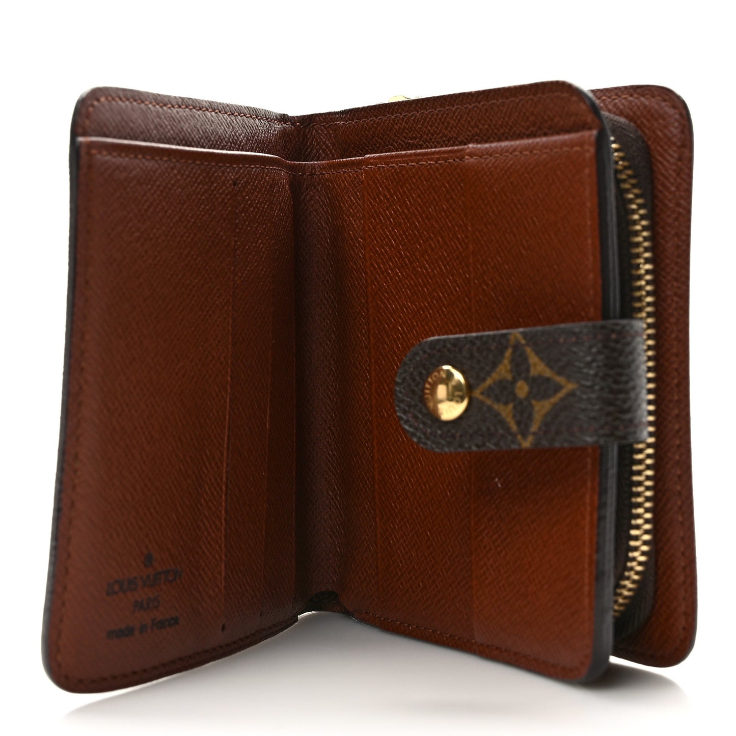 Monogram Compact Zippe Zipped Wallet
