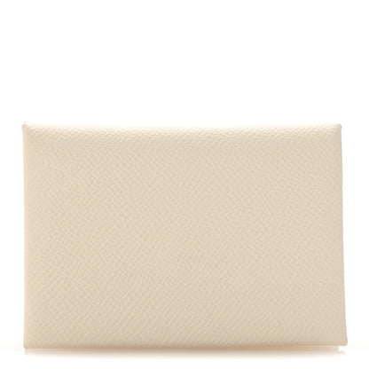 Hermes Epsom Verso Calvi Duo Card Case Nata Jaune Poussin 1 of 8