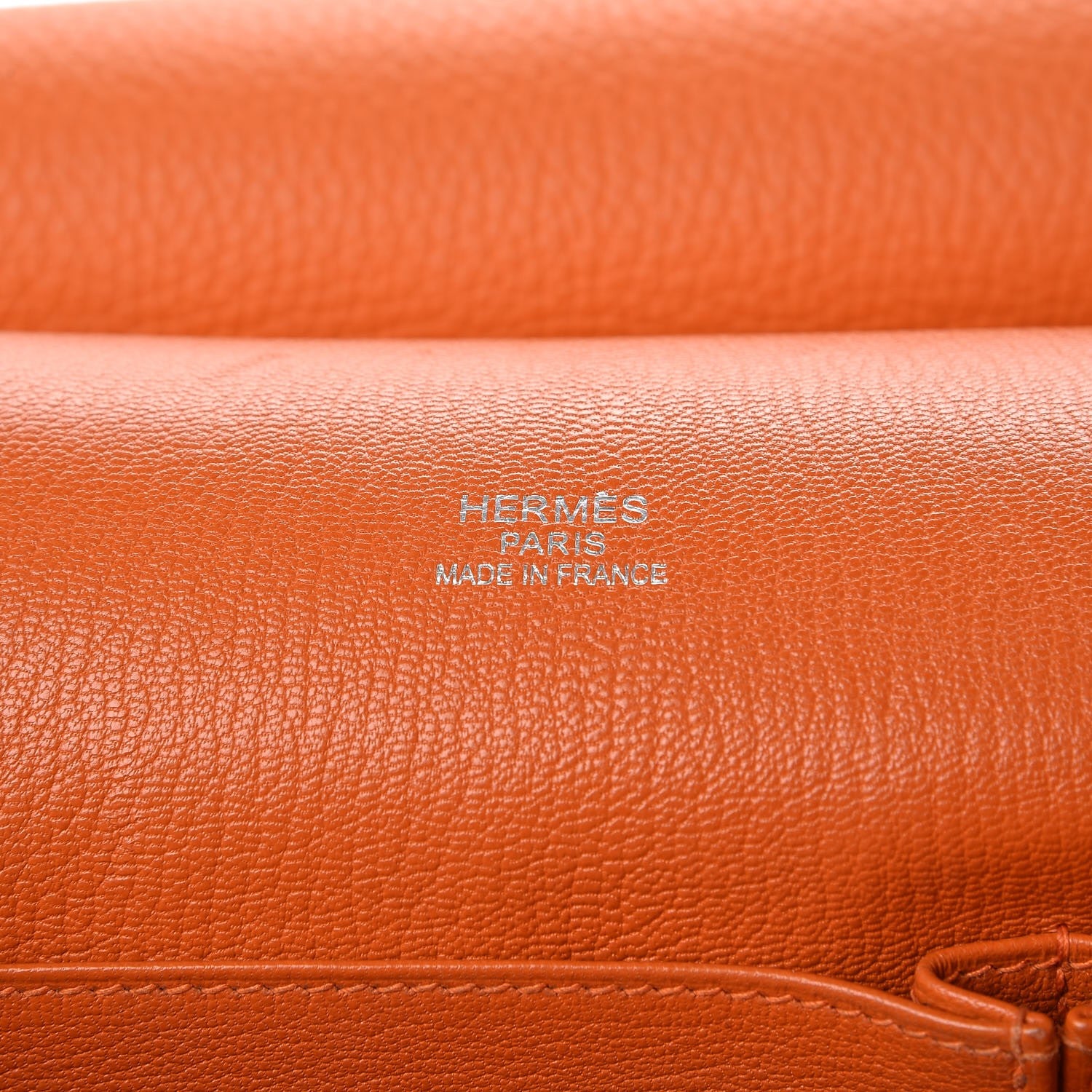 Hermes Taurillon Clemence Jypsiere 34 Orange 6 of 15
