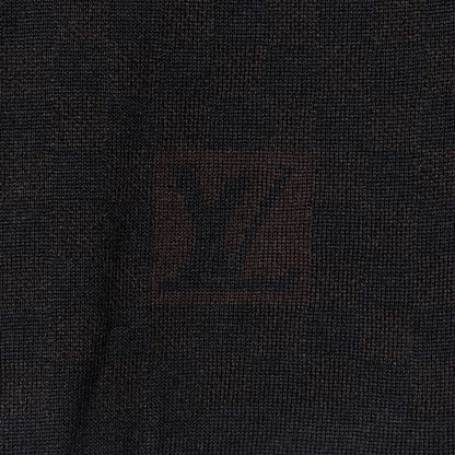 Louis Vuitton Wool Petit Damier Stole Scarf Brown 1 of 5