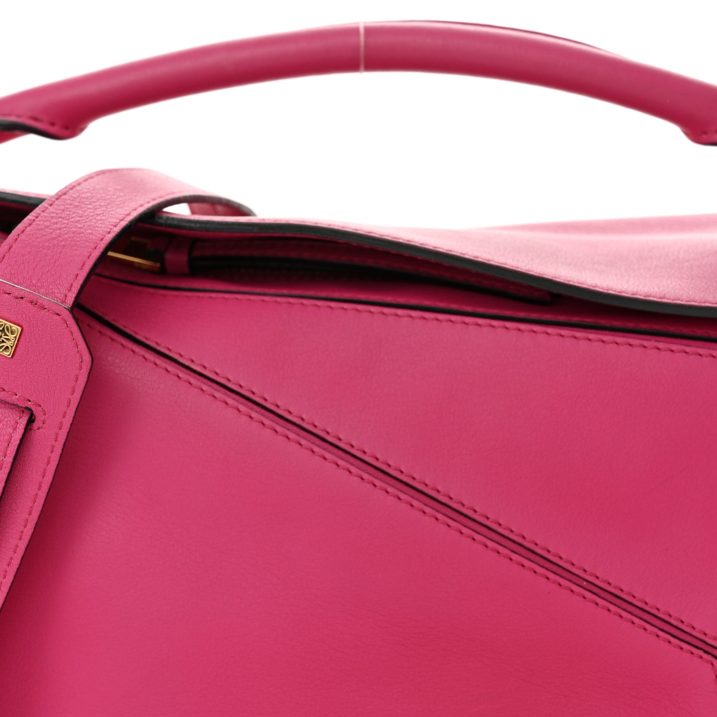 Calfskin Small Puzzle Bag Fuchsia