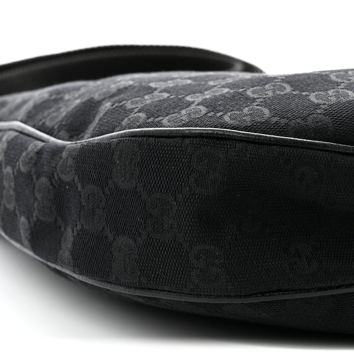 Monogram Medium Half Moon Hobo Black