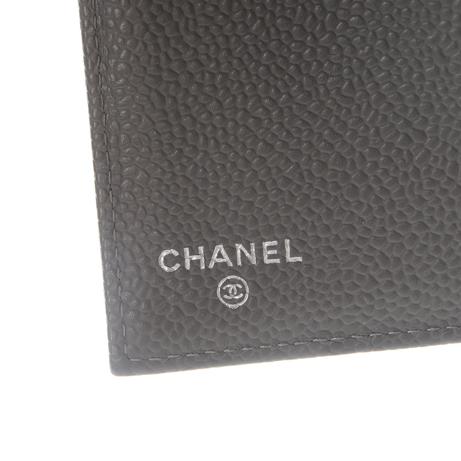Chanel Caviar Quilted Large Flap Wallet Grey 6 of 11