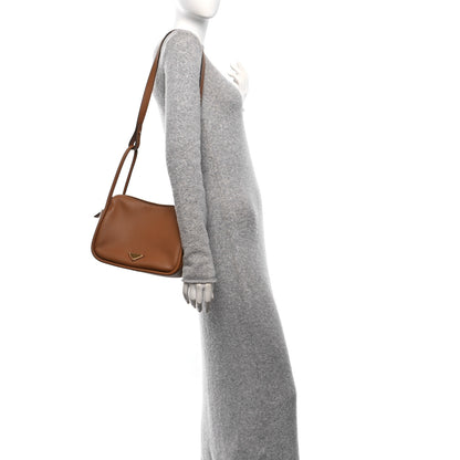 Prada Soft Calfskin Darling Shoulder Bag Caramel 2 of 9